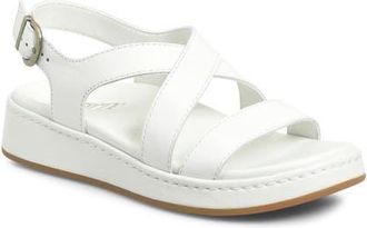 B&oslash;rn Victoria Slingback Sandal in White Leather at Nordstrom, Size 11