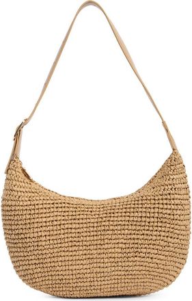 Urban Expression Straw Hobo Bag in Natural at Nordstrom Rack