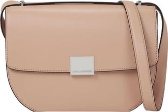Karl Lagerfeld K/Forever MD Crossbody - Dames - Schoudertassen - Roze - ONE Size - Leer - Tassen