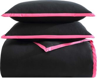 Betsey Johnson Signature Hotel Reversible Comforter & Sham Set in Bright Pink at Nordstrom Rack, Size Full/queen