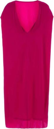 Dries Van Noten Midi Dresses, female, Pink, Size: S Diria Silk Dress