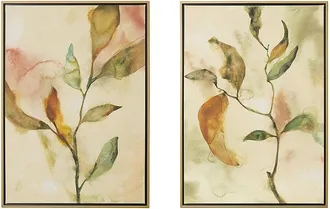 Frontgate Blushed Leaves Giclee Print Diptych - Print II - Frontgate