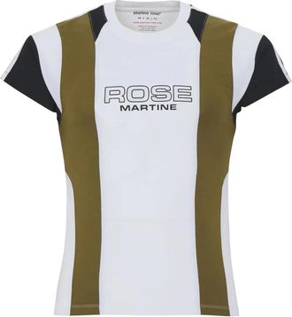 Martine Rose Shrunken Panelled T-shirt - unisex - Cotton - S - White