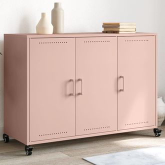 Berkfield Home Sideboard Pink 100.5x39x72 cm Steel