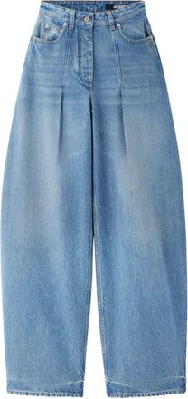 Jacquemus Pantaloni Ovalo In Denim De-NÎMes-Donna
