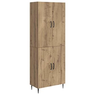 vidaXL Juego De Armarios 2 Uds. Roble Artisan Madera De Ingenier&iacute;a Vidaxl
