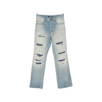 Amiri Distressed Paint-splatter Jeans