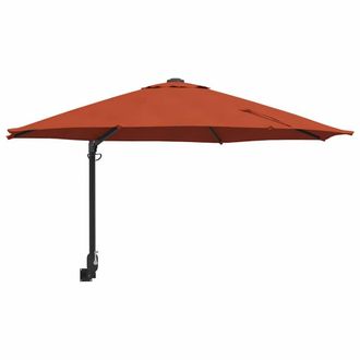 Berkfield Home Patio Umbrella Terracotta Aluminium frame, Polyester canopy Large
