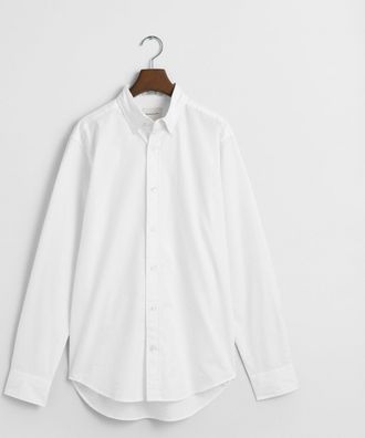 GANT Men Regular Fit Pinpoint Oxford Shirt (XXXL) WHITE