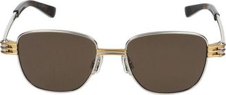 Bottega Veneta Occhiali da sole Bottega Veneta Bv1380 S 001 Argento Argento Marrone /18/150