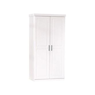 Inter Link SAS armadio 2 ante in pino massello bianco, 95x55x190 cm