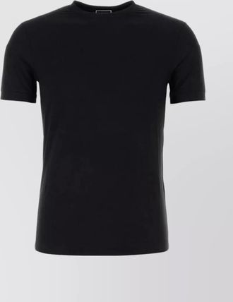 Giorgio Armani ribbed crew neck stretch t-shirt
