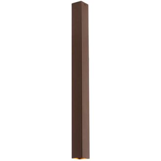 Luce-Ambiente-Design Plafoniera fluke quadrata in metallo bronzo 75cm
