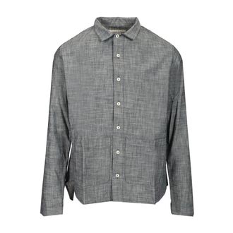 Original Vintage Heren, Overhemden, Grijs, Maat: 2XL Katoen