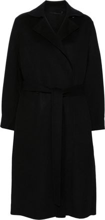 Kenzo double-breasted coat - women - Wool/Cashmere/Viscose - 36 - Black