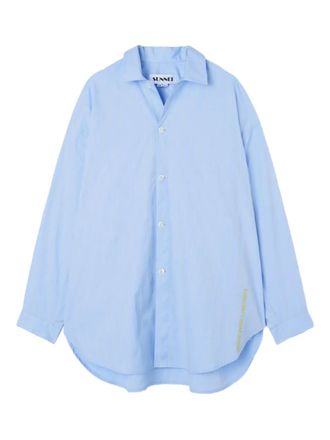 Sunnei striped detailed shirt - Blue