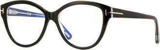 Tom Ford FT5954-B 003 Black/Crystal/Clear Blue Light Block 54mm
