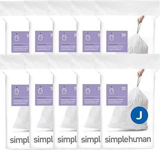 Simplehuman Code J Custom Fit Liners with Quick Dispense Packs in 200 Liners at Nordstrom, Size Refill