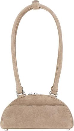 Self Portrait Womens Mini Shoulder Bag Beige Leather Outer Cow