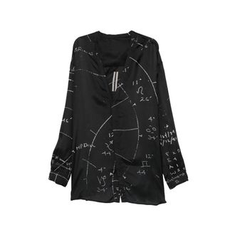 Rick Owens Graphic Print Shirt