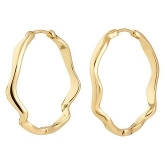 Pilgrim gold plated oorbellen Larkin