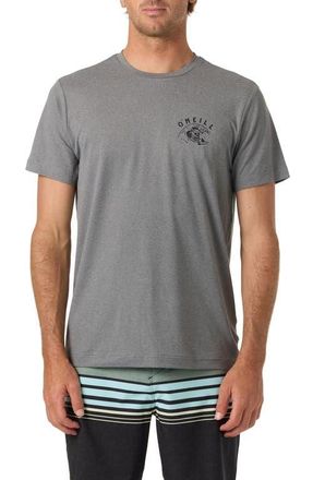 O'Neill Wave Brain UPF Performance Graphic T-Shirt in Gargoyle Melange at Nordstrom, Size Xx-Large