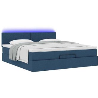 vidaXL Vidaxl - Estructura De Cama Otomana Con Colchones Tela Topo 200x200cm