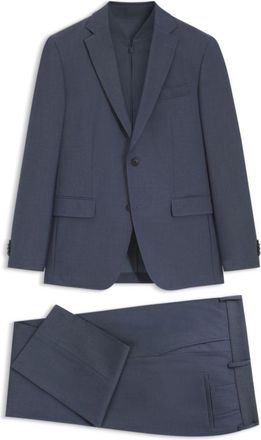 BOSS Three-piece slim-fit suit with zip waistcoat