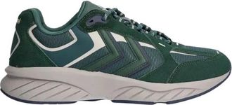 Hummel Reach LX 6000 MS - Heren - Sneakers - Groen - 41 EU - Leer - Schoenen