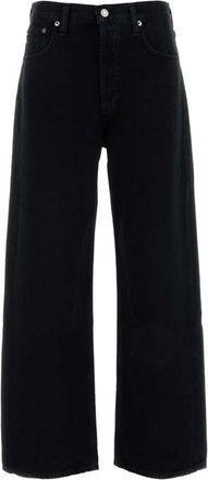 A Gold E Black denim Crushed jeans