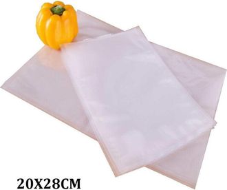 Trade Shop Trade Shop - 50 Sacchetti Sotto Vuoto Buste 20x28cm Per Alimenti Salvafreschezza Cibo Verdura