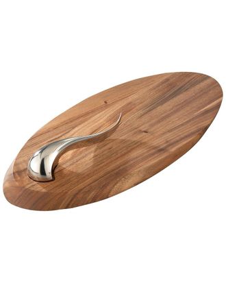 Nambé Swoop Cheese Board With Knife