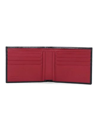Ferragamo Mens Wallets Black Calf Skin