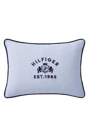 Tommy Hilfiger Crest Accent Pillow in Blue/white at Nordstrom
