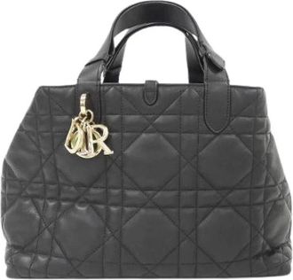 Dior Pre-owned Toujours Calf Leather Tote Bag - Dames - Vintage Handtas - Zwart - ONE Size - Leer - Vintage