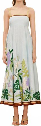 Alemais Alfie Midi Sundress In Ice Blue