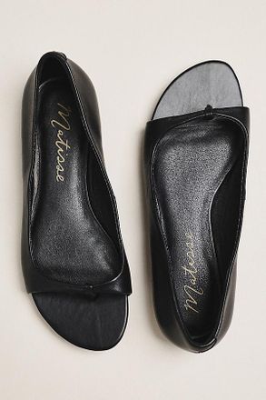 Matisse Footwear Neptune Open-Toe Bow Flats