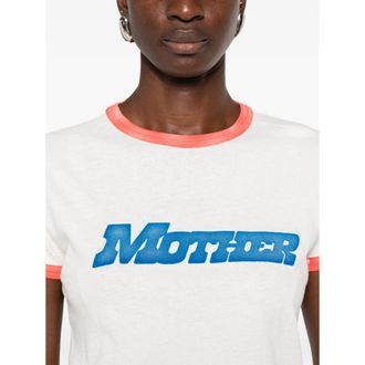 Mother Cotton Ringer T-Shirt - White