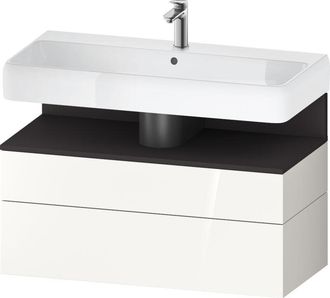 Duravit Duravit - Qatego Mueble Bajo Lavabo, 1 Extra&iacute;ble Y 1 Caj&oacute;n