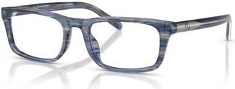Diesel 54mm Rectangle optical glasses in Blue at Nordstrom