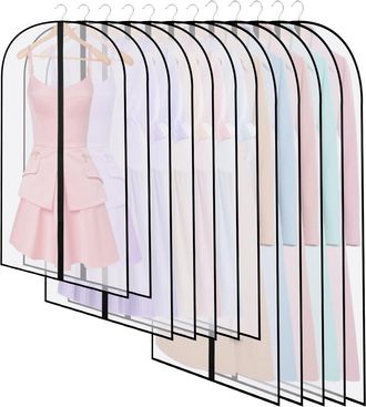 OEM 12 Fundas Para Ropa, Fundas Protectoras Semitransparentes, 60 X 120/100/80 Cm, Para Colgar, A Prueba De Polvo, Agua, Polillas Y Humedad Para Camisas, 