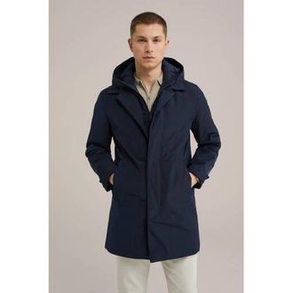 WE Fashion winterjas donkerblauw