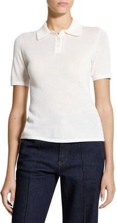 Theory Merino Wool Polo in New Ivory at Nordstrom Rack, Size Small