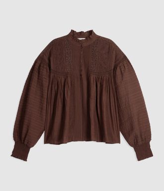 Vanessa Bruno Blouse Dahlia Marron