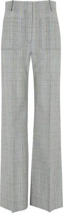 Victoria Beckham Alina Pants - Dames - Wijde Broeken - Grijs - XS - Broeken