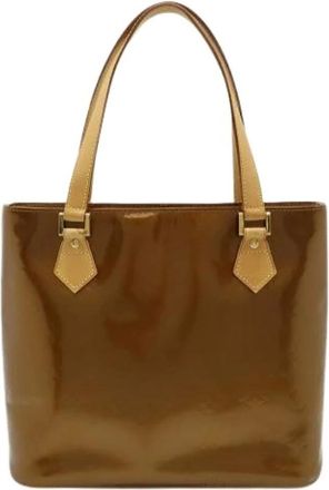 Louis Vuitton Pre-owned Tote Bags, female, Brown, Size: ONE SIZE Pre-owned Monogram Vernis Shoulder Tote