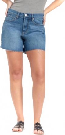1822 Denim Womens Loose Jean Short In Blue