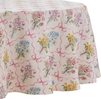 Lenox Bouquet Ribbon Round Tablecloth