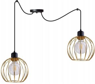 OEM L&aacute;mpara De Techo Colgante L&aacute;mpara De Ara&ntilde;a Dorada Loft