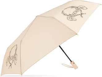 Moschino Accessoires, unisex, Beige, ONE Size, Polyester, Opvouwbare Paraplu